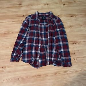 AMERICAN EAGLE SNAP BUTTON FLANNEL SHIRT